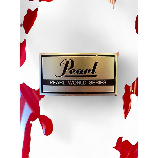 Vintage 1983 Pearl 8 Piece World Series Red Drum Kit