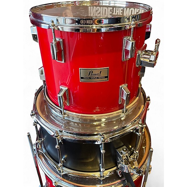 Vintage 1983 Pearl 8 Piece World Series Red Drum Kit