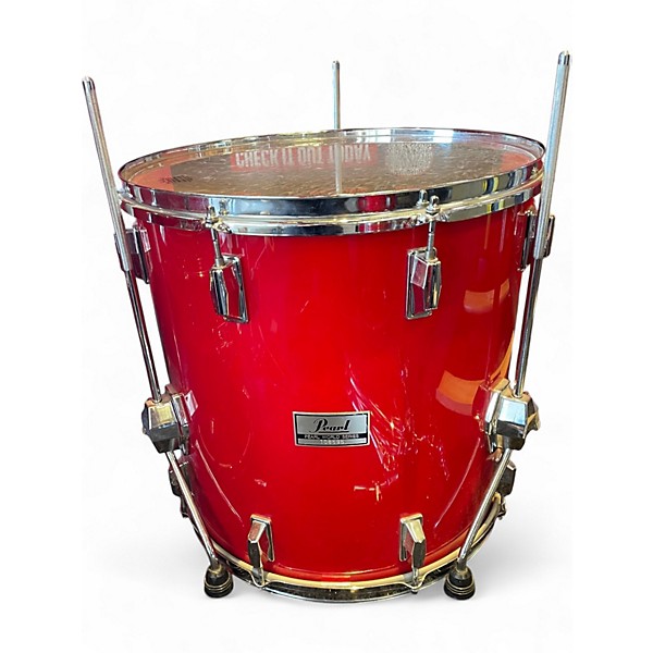 Vintage 1983 Pearl 8 Piece World Series Red Drum Kit