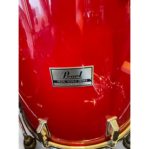 Vintage 1983 Pearl 8 Piece World Series Red Drum Kit