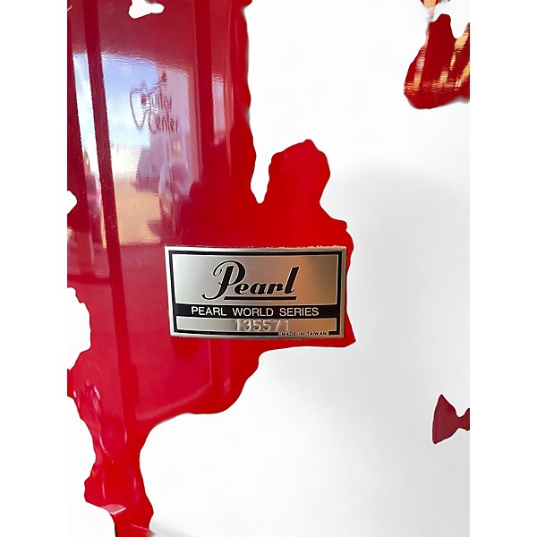 Vintage 1983 Pearl 8 Piece World Series Red Drum Kit