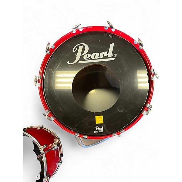 Vintage 1983 Pearl 8 Piece World Series Red Drum Kit