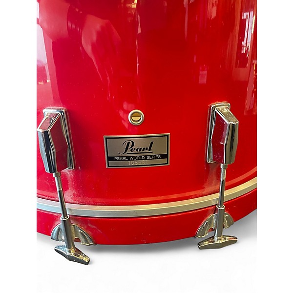 Vintage 1983 Pearl 8 Piece World Series Red Drum Kit