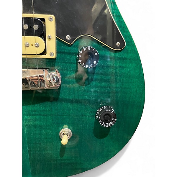 Used PRS CMSH SE Custom Green Hollow Body Electric Guitar