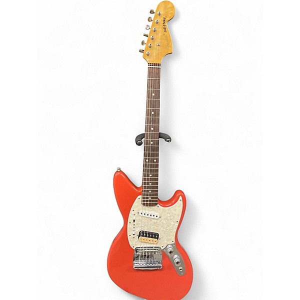 Used Fender Jagstang Fiesta Red Solid Body Electric Guitar