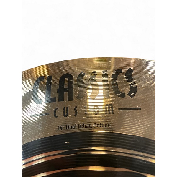 Used MEINL 14in Classic Custom Medium Hi Hat Bottom Cymbal