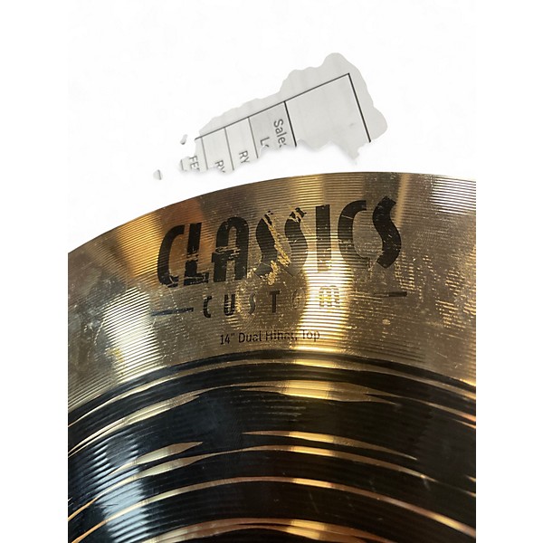 Used MEINL 14in Classic Custom Medium Hi Hat Top Cymbal
