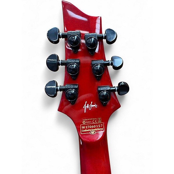 Used Schecter CYGNUS JLX-1FR See-Thru Cherry Electric Guitar