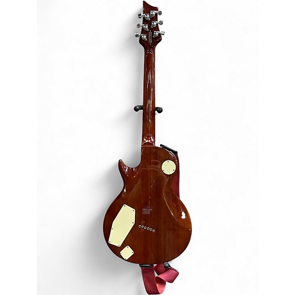 Used Mitchell MS450 Flame Red Solid Body Electric Guitar