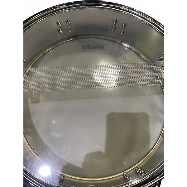 Used Mendini By Cecilio  14in Piccolo Snare Chrome Drum