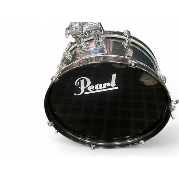 Used Pearl 5 Piece RYTHYM TRAVELER Black Drum Kit