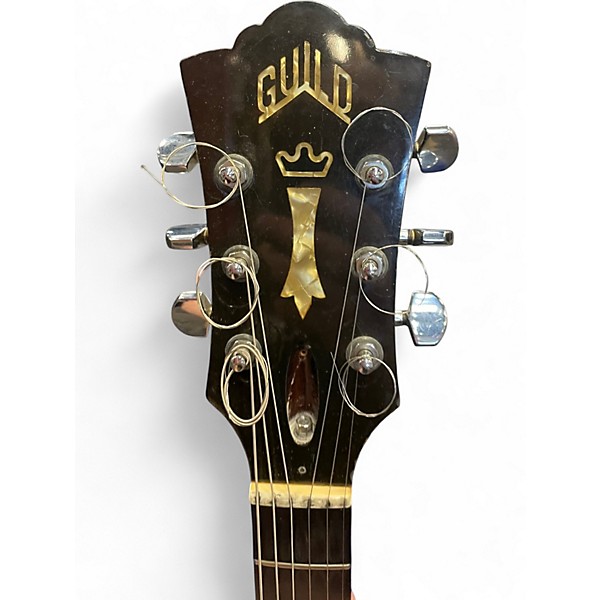 Vintage 1970s Guild S300D Black Solid Body Electric Guitar