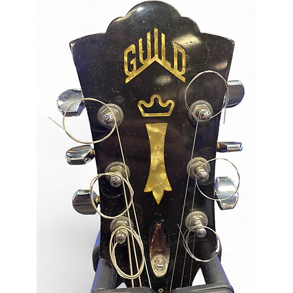 Vintage 1970s Guild S300D Black Solid Body Electric Guitar