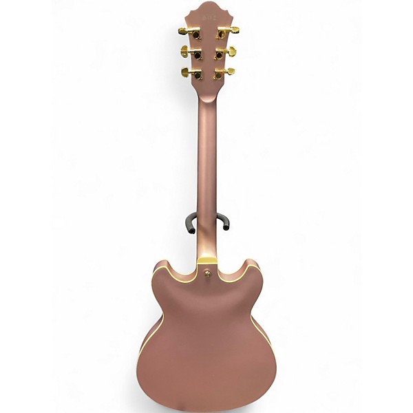 Used 2020 Ibanez AZ73G Artcore Rose Gold Fade Hollow Body Electric Guitar