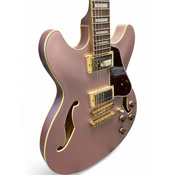 Used 2020 Ibanez AZ73G Artcore Rose Gold Fade Hollow Body Electric Guitar