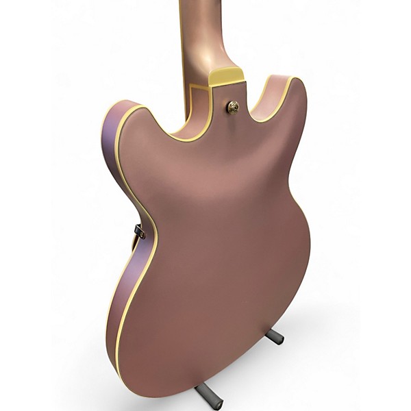 Used 2020 Ibanez AZ73G Artcore Rose Gold Fade Hollow Body Electric Guitar