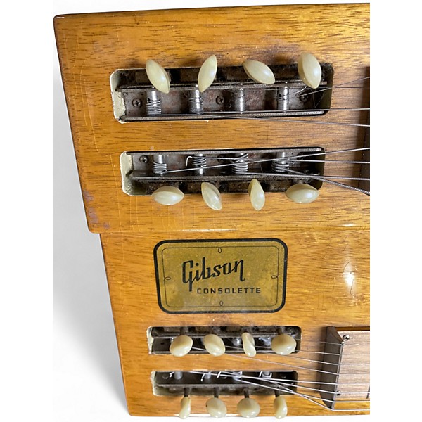 Vintage 1950s Gibson Consolette Double Neck 8 String Korina Lap Steel