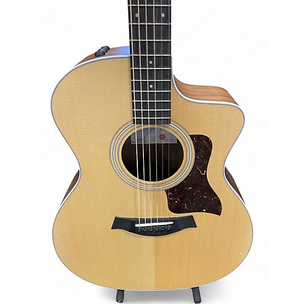 Used Taylor 214CE Natural Acoustic Electric Guitar