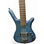Used Warwick FNA Jazzman 5 String Blue Electric Bass Guitar
