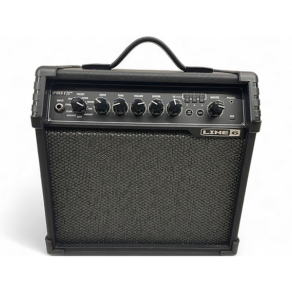 Used Line 6 Spider V 20 MkII 20w 1x8 Guitar Combo Amp