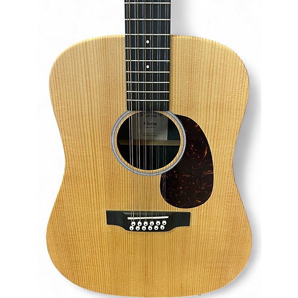 Used Martin D12X1AE Natural 12 String Acoustic Electric Guitar