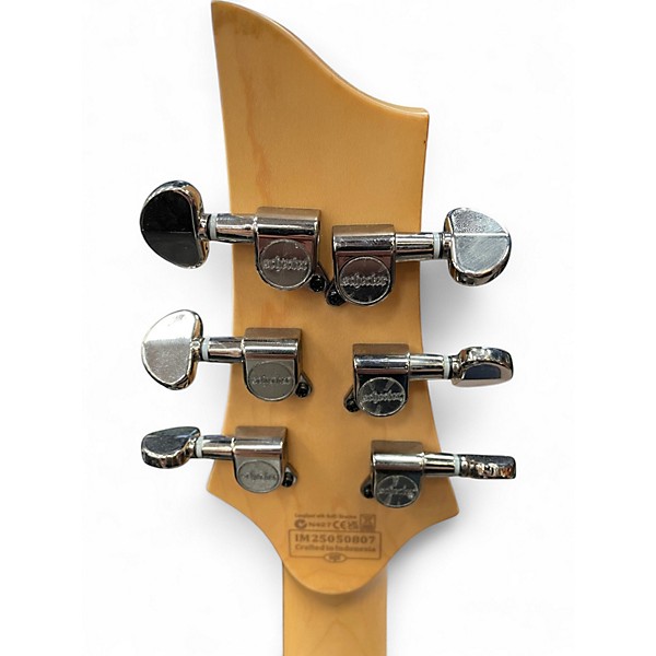 Used Schecter Guitar Research Omen Extreme 6 magenta burst Solid Body Electric Guitar