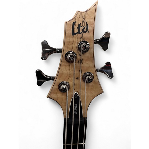 Used ESP LTD B204SM Spalted Maple Electric Bass Guitar