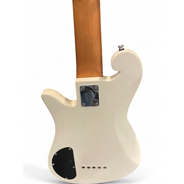 Used Waterstone Sandman 5 White Electric Bass Guitar