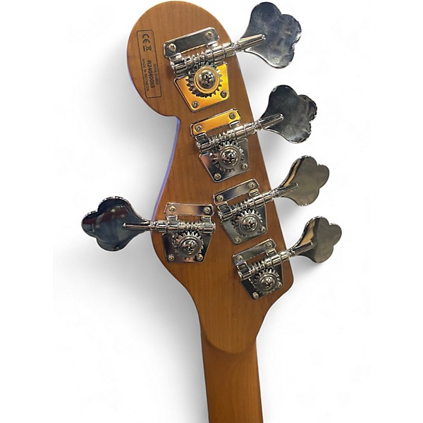 Used Waterstone Sandman 5 White Electric Bass Guitar