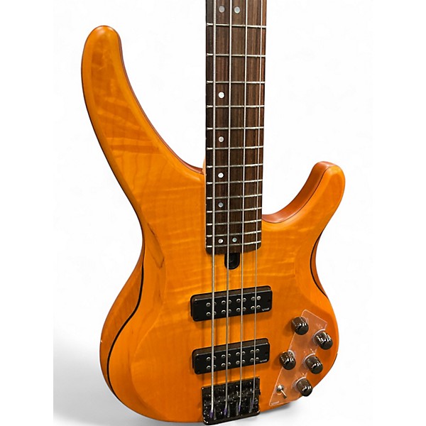 Used Yamaha TRBX604 Amber Electric Bass Guitar