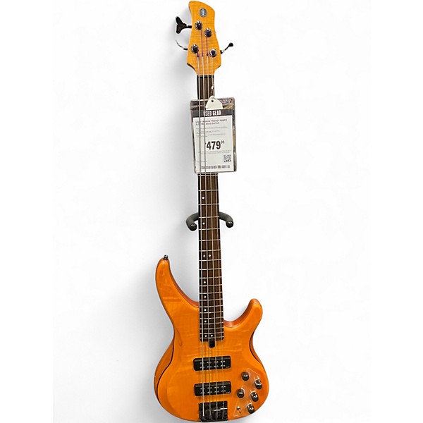 Used Yamaha TRBX604 Amber Electric Bass Guitar