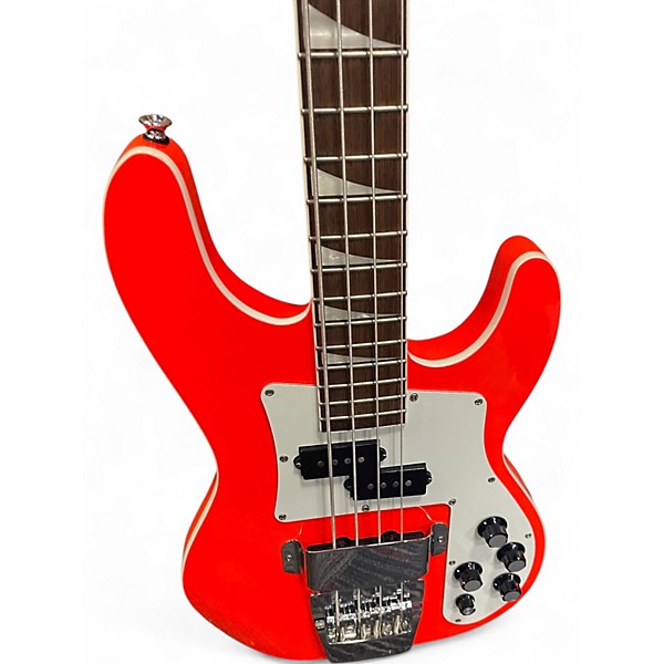 Used Jackson X Series Concert Orange Electric Bass Guitar