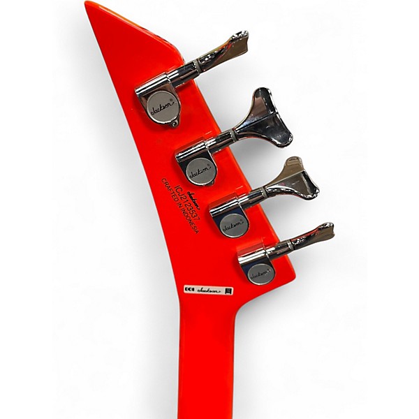 Used Jackson X Series Concert Orange Electric Bass Guitar