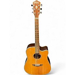Used Washburn WD25SCE Natural Acoustic Electric Guitar