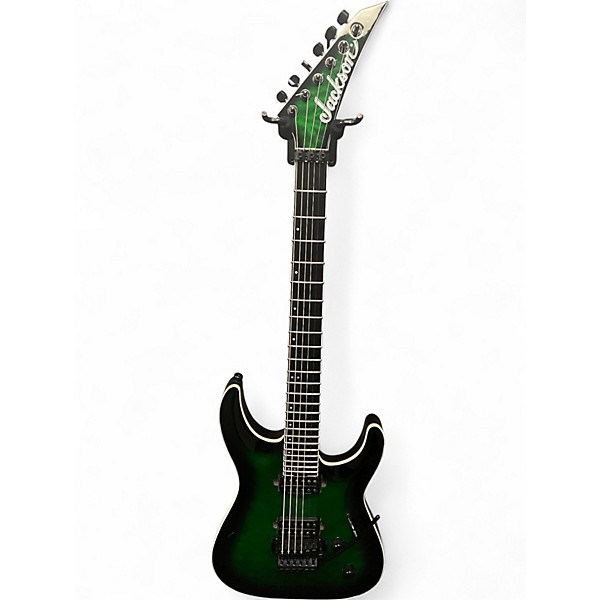 Used Jackson Dinky Pro Plus Emerald Green Solid Body Electric Guitar