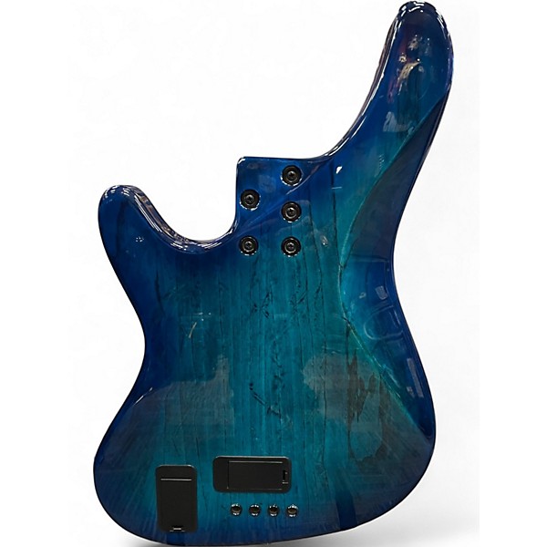 Used Kiesel FRETLESS 4 STRING Ocean Blue Burst Electric Bass Guitar