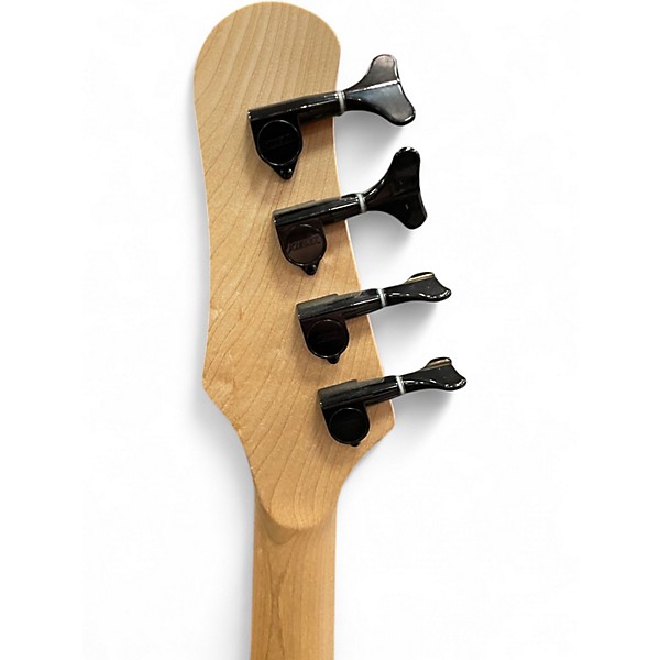 Used Kiesel FRETLESS 4 STRING Ocean Blue Burst Electric Bass Guitar