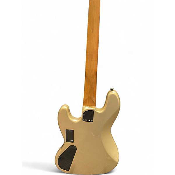 Used Squier Contemporary Jazz Bass Shoreline Gold Electric Bass Guitar