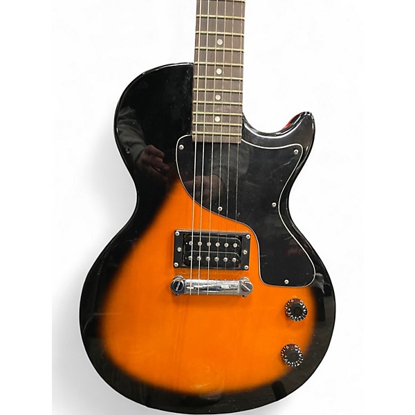 Used 2005 Epiphone Les Paul Junior 2 Color Sunburst Solid Body Electric Guitar