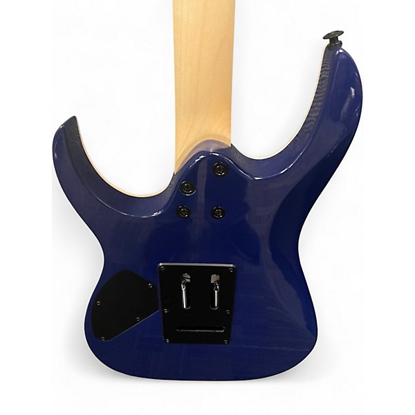 Used Ibanez GRG120QASP Transparent Blue Gradation Solid Body Electric Guitar