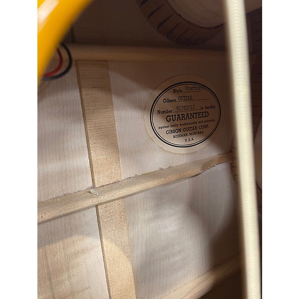 Used Gibson STARBURST Natural Acoustic Electric Guitar