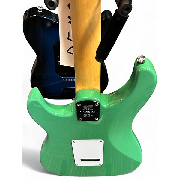 Used PRS SE Silver Sky Green Solid Body Electric Guitar