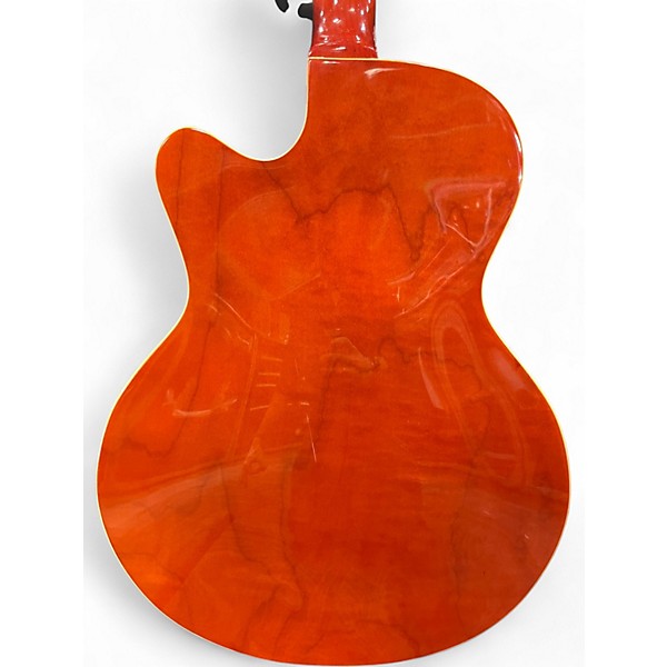 Used 2000s Gretsch Guitars G3140 Historic Series Trans Orange Hollow Body Electric Guitar