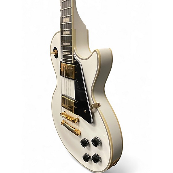 Used Epiphone Les Paul Custom Alpine White Solid Body Electric Guitar