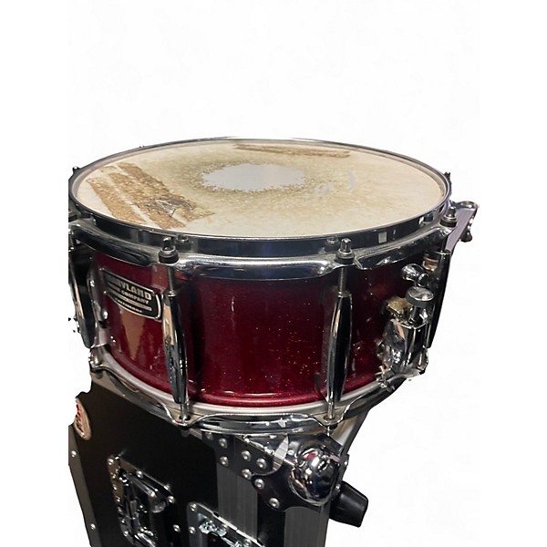Used Maryland Drum 14in SNARE RED SPARKLE Drum