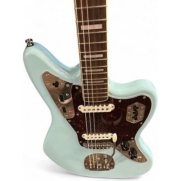 Used Squier Classic Vibe Jaguar Daphne Blue Solid Body Electric Guitar
