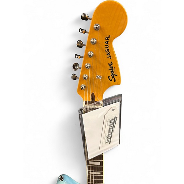 Used Squier Classic Vibe Jaguar Daphne Blue Solid Body Electric Guitar
