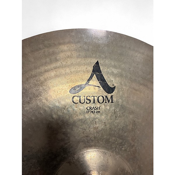 Used Zildjian 17in A Custom Crash Cymbal