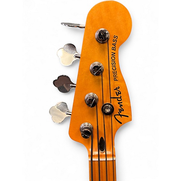 Used Fender Player Plus Active Precision Bass Silver Smoke Electric Bass Guitar