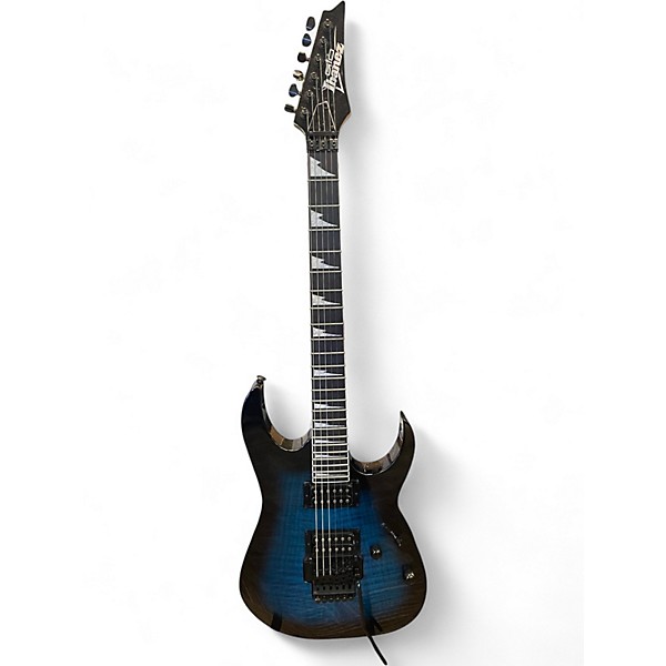 Used Ibanez GIO Series RG320 TRANSPARENT BLUE Solid Body Electric Guitar